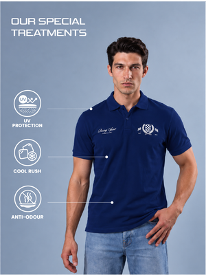 Outlaw Rama Blue Polo T-Shirt