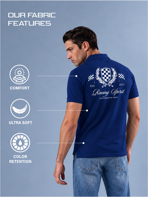 Outlaw Rama Blue Polo T-Shirt