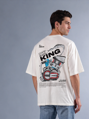 Rx king - Men's Oversize T-Shirt White