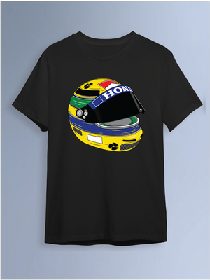 Senna black  Round Neck T-Shirt