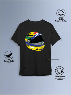 Senna black  Round Neck T-Shirt
