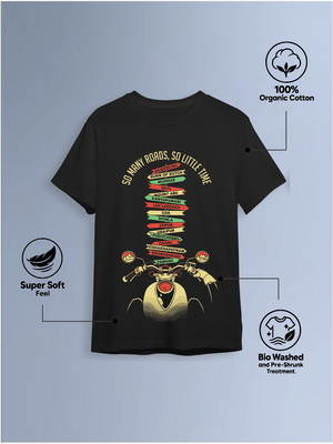 So many roads so little time  Round Neck T-Shirt
