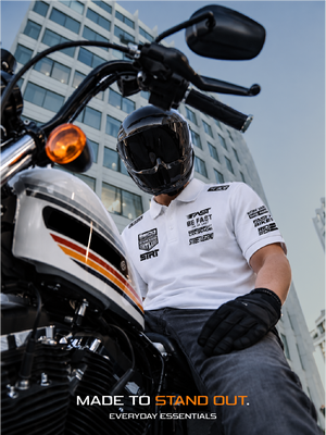 Ride Hard - Polo T-Shirt White