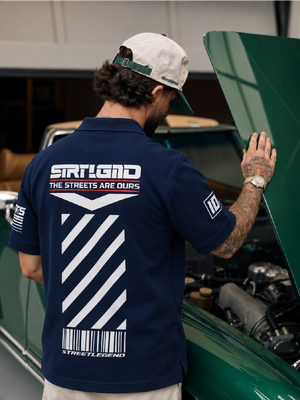 Ride or Die - Polo T-Shirt Rama Blue