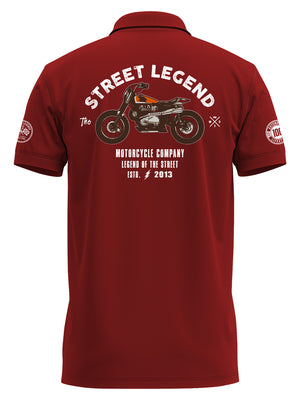 The Street Legend Arrow Red Polo T-Shirt
