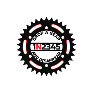 Drop a gear and disappear - sticker