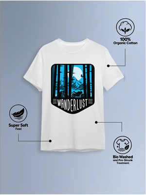 Wanderlust Round Neck T-Shirt