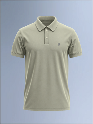100kmph Basics Polo T-Shirt Aluminium