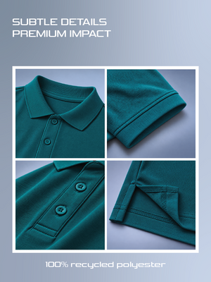 100kmph Basics Polo T-Shirt Bottle Green