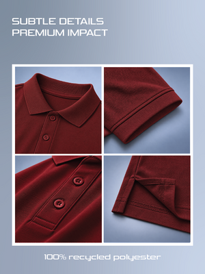100kmph Basics Polo T-Shirt  Maroon