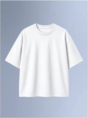 100kmph Basics Oversize T-Shirt White