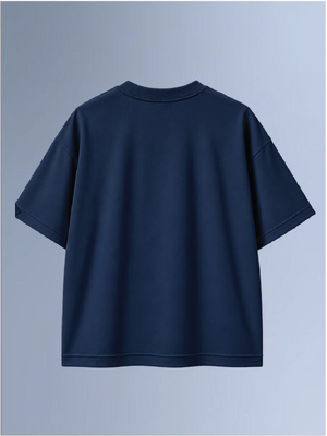 100kmph Basics Oversize T-Shirt Navy Blue