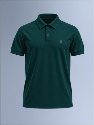 100kmph Basics Polo T-Shirt Pine Green