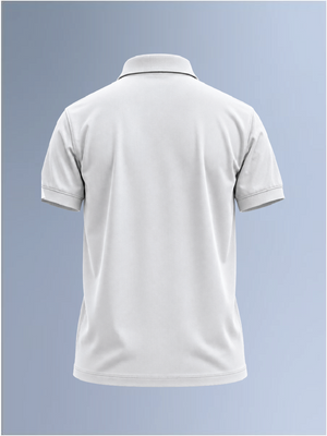 100kmph Basics Polo T-Shirt White