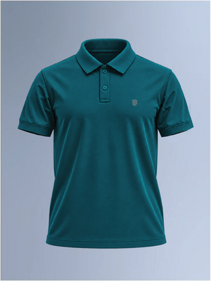 100kmph Basics Polo T-Shirt Bottle Green