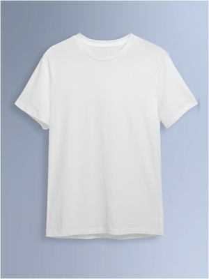 100kmph Basics Round Neck T-Shirt White