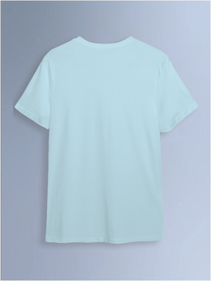 100kmph Basics Round Neck T-Shirt Sky Blue