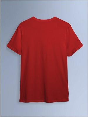 100kmph Basics Round Neck T-Shirt Red