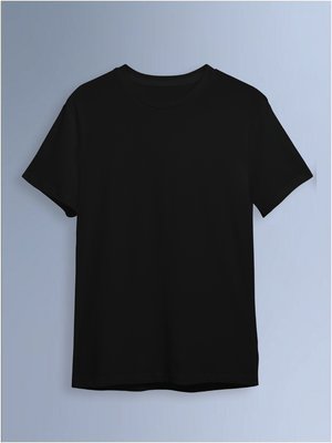 100kmph Basics Round Neck T-Shirt Black
