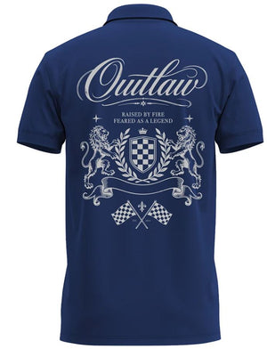 Outlaw Rama Blue Polo T-Shirt