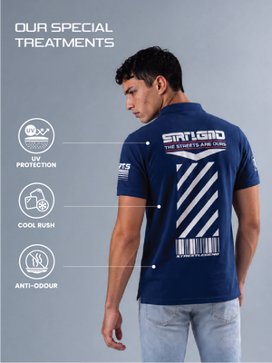 Ride or Die - Polo T-Shirt Rama Blue
