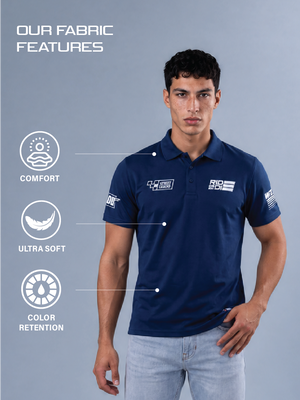 Ride or Die - Polo T-Shirt Rama Blue
