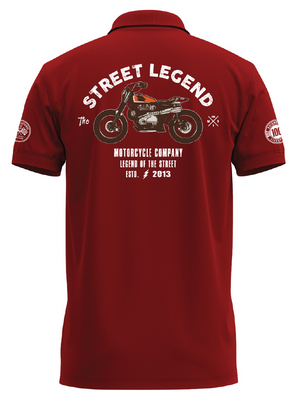 The Street Legend Arrow Red Polo T-Shirt